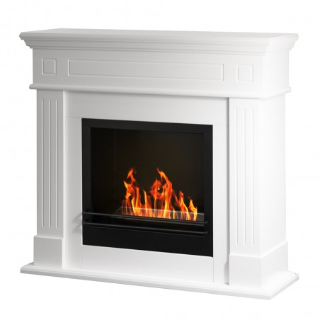 Floor bio-fireplace Kennedy White L110 x P36 x H100