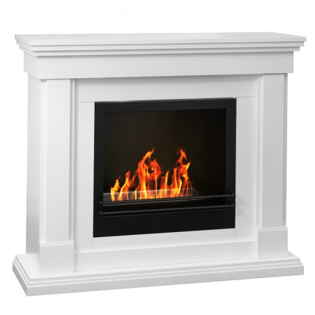 Bio-fireplace Clinton White L110 x P36 x H100