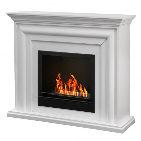 Floor bio-fireplace White Carter L110 x P32 x H100
