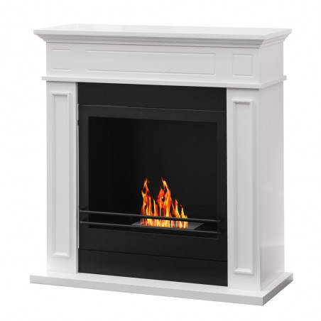 Floor Bioethanol fireplace Jefferson White L88.6 x P26.5 x H86.5
