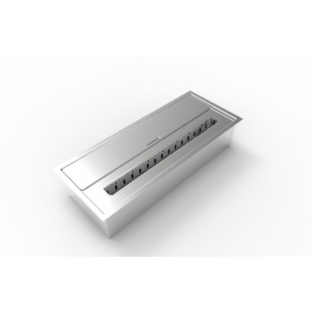 Burner for Bioethanol Fireplace Biofireplace in Stainless Steel 3,5 Lt 45,7X18,7XH9,5 cm