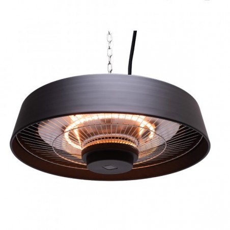 Riscaldatore infrarossi a sospensione RLT-2000AP 2000 W – vetro/alogena, IP34, per gazebo o soffitto – ideale per 12-18 m2 – Tecno Air System