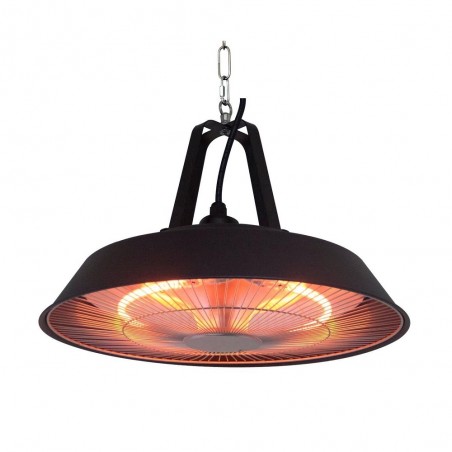 Riscaldatore infrarossi a sospensione RG-1500AP 1500 W – lampada alogena, IP34, catena/gancio da soffitto – ideale per 9-12 m2 – Tecno Air System