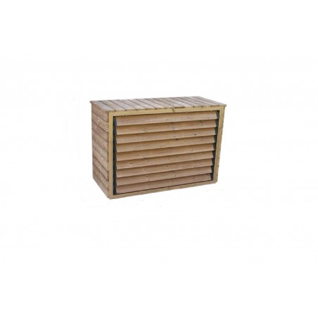 Housse de climatisation XL en bois traité thermiquement 130X60cm