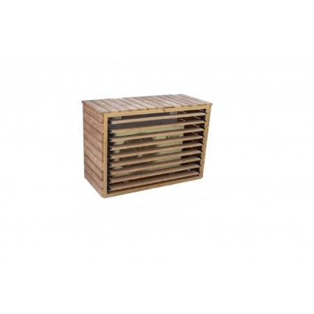 Housse de climatisation XL en bois traité thermiquement 130X60cm