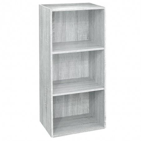 Wooden Bookcase 3 Shelves White Shelf L 40 x D 29 x H 89 cm