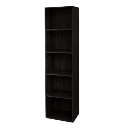 Wooden Bookcase 5 Shelves Wenge Shelf L 40 x P 29 x H 172 cm