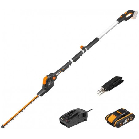 Hedge Trimmer with 3.6Mt Extension Cord with 20V/2Ah Battery with 1H X 2Ah Quick Charge