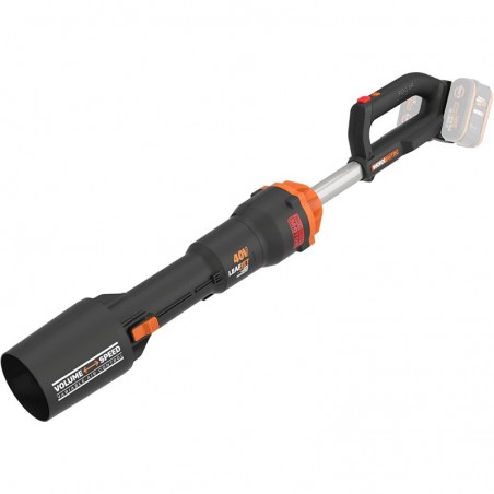 Soffiatore a Batteria WG585E.9 40V Brushless LeafJet 266 km/h Solo Corpo per Pulizia Intensiva - WORX