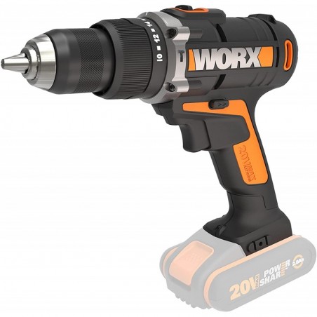 Screwdriver Drill with Percussion Machine Body Only Worx Wx372.9
