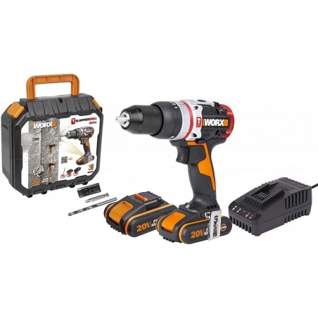 Drill Screwdriver Hammer 2 Batteries 2.0Ah Worx Wx354