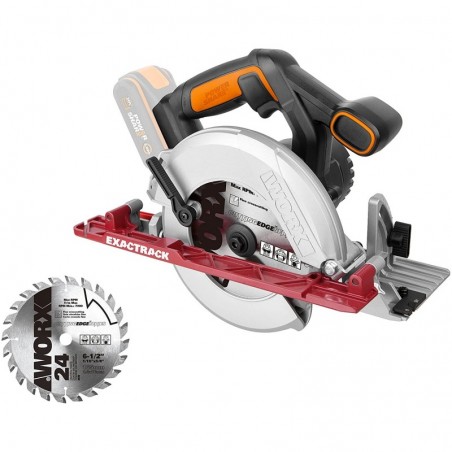 Circular Saw 20V Exatrack Machine Body Only Worx Wx530.9