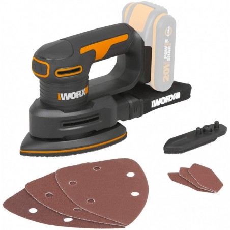 Worx Wx822.9 Ponceuse à batterie 20 V Corps uniquement