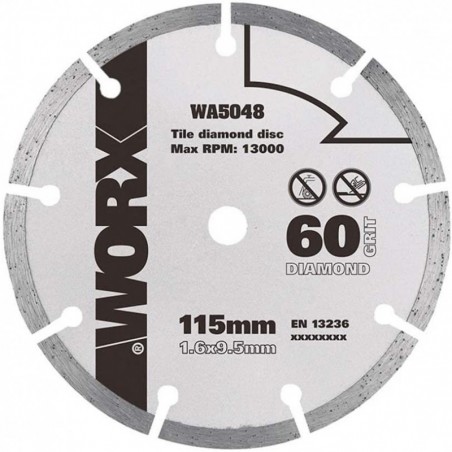 Disque à tronçonner diamant Worx Wa5048