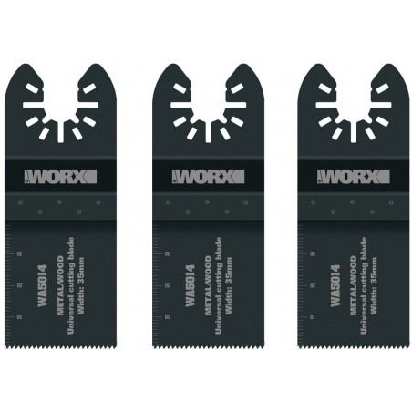 Set of 3 Universal Bi-Metal Cutting Blades for Worx Wa5014.3 Wood