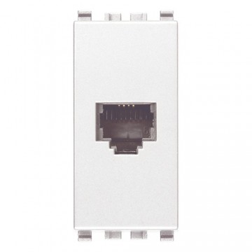 20320.B White Eikon Rj11 6/4 socket