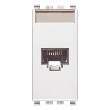 20339.6.B Presa Rj45 Netsafe Cat6 Utp 110 Bianco Eikon