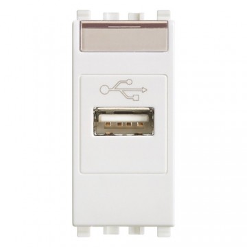 20345.B White Eikon USB socket