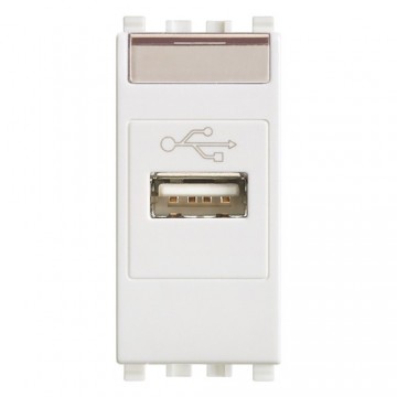 20345.B Prise USB Eikon blanche