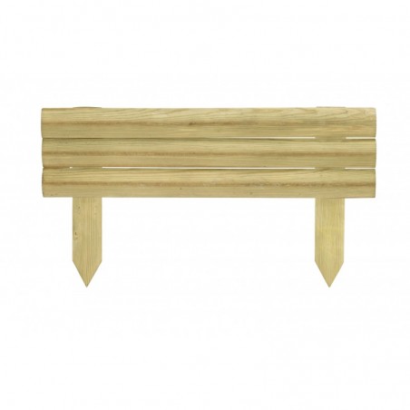 Confezione 9 pz mini recinzione Nisida listello piallato 15/30x4,6 cm – Verde naturale