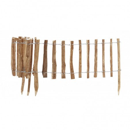 Bordura in nocciolo naturale in rotolo 200x33/50H – Confezione 2 pz