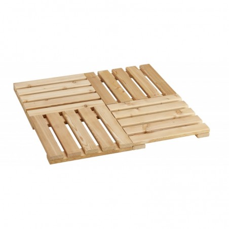 Pack 4 Pcs Carrelage Mélèze Dim 34X34X H4 cm Moose