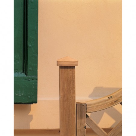 Copri palo Diamante 9x9 cm per palo 7x7 – 2 pz – Legno impregnato