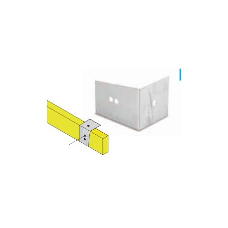 Maschera di montaggio in acciaio zincato per pergole