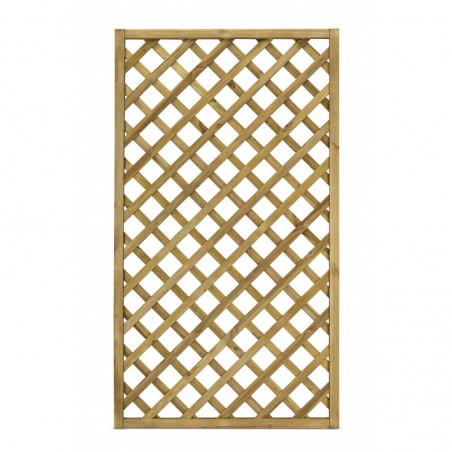 Grigliato Trendy legno di conifera impregnato 90x180 cm (1,62 m²) – maglia 9×9 cm per privacy giardino terrazzo