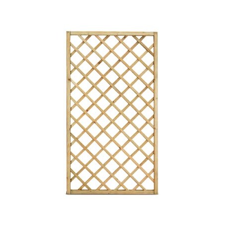 Noisette Grille Diagonale Maille 120X180 cm Sl Alce