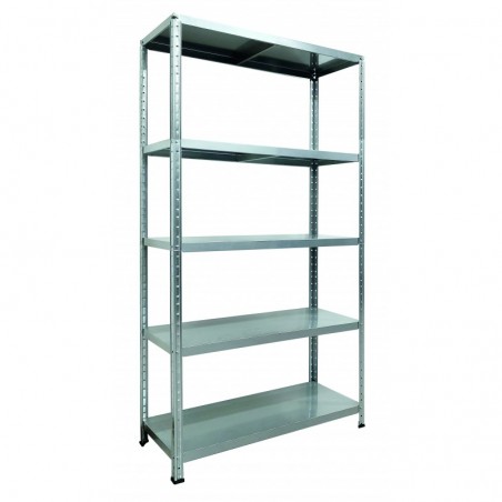 Ettore Bulloni Grima Shelf in Galvanized Sheet Color Steel L 100 X P 40 X H 187 Cm