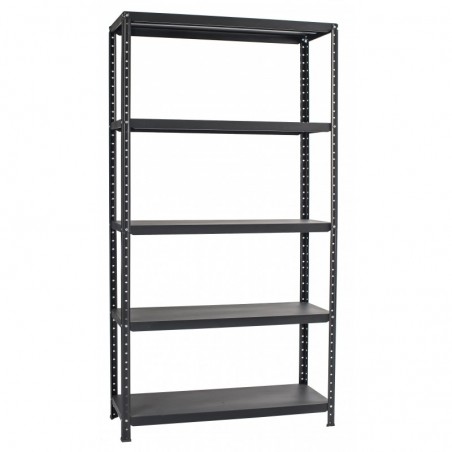 Ettore Bulloni Grima Shelf in Anthracite Color Steel L 100 X P 40 X H 187 Cm