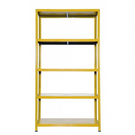 Étagère Ettore Bulloni Grima en Acier Jaune L 100 X P 40 X H 187 Cm