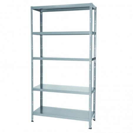 Ettore Bulloni Grima Shelf in Cloud Gray Steel L 100 X P 40 X H 187 Cm