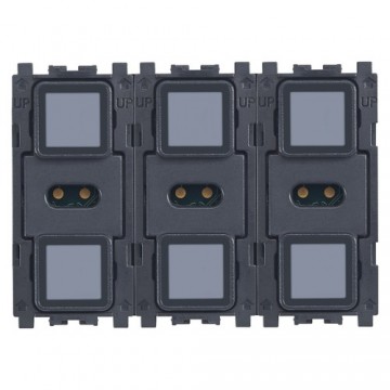 21540 Home automation control with six Eikon Evo buttons