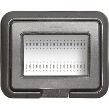 24603L Coperchio Ip55 3 Moduli Livinglight O Luna Antracite