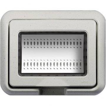 24603N Coperchio Ip55 3 Moduli Livinglight O Luna Bianco