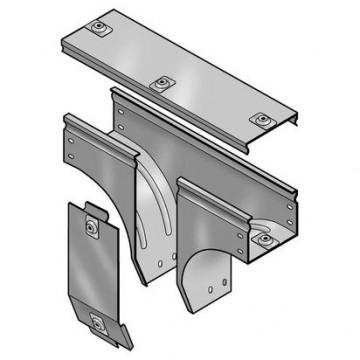 31Axc100Z Descending T" Vertical Branch 100X75 mm Z P31