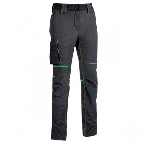 Pantalon Upower S World Gris Asphalte Vert