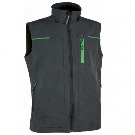 Gilet Gris Asphalte Vert M Saturn Upower