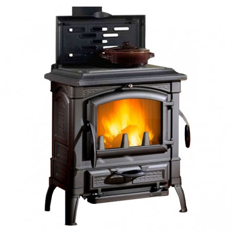 Wood Stove Cast Iron Isetta Black Nordic Circles