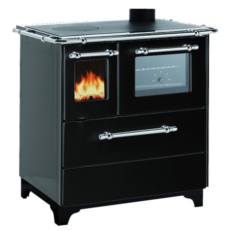 Royal Palazzetti New Betty 3.5 Black Wood-burning Cooker