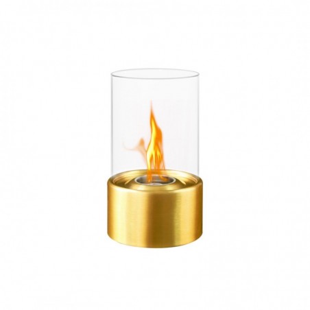 Cheminée bioéthanol de table MARSIGLIA Golden D16 x H27 interne externe