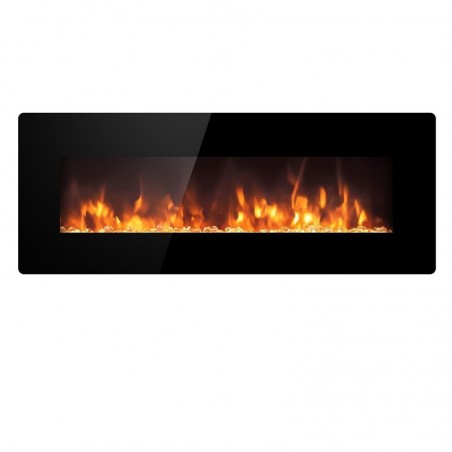 Electric fireplace wall fireplace DALLAS L122 x P 9,5 x H56