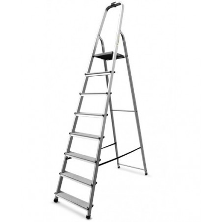 Divina Home Aluminum domestic ladder 8 steps DH89727