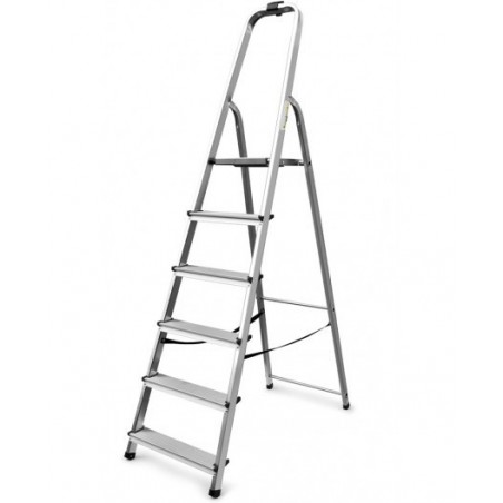 Divina Home Aluminum domestic ladder 6 steps DH53833