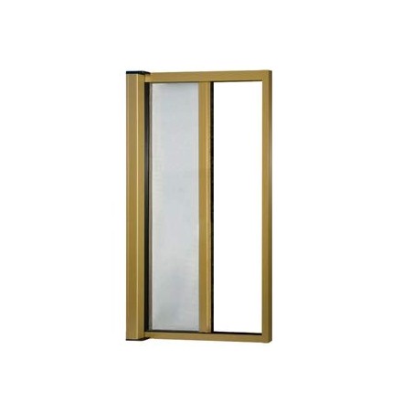 Enrouleur moustiquaire en kit rétractable universel pour porte-fenêtre horizontale bronze 160x250