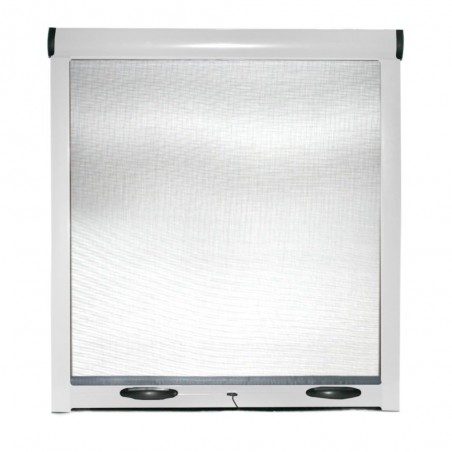 Moustiquaire en rouleau en kit rétractable universel pour fenêtre verticale EASY-UP Blanc 180x160