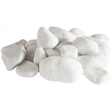Set of 24 decorative stones white stones for bioethanol fireplace biofireplace accessories