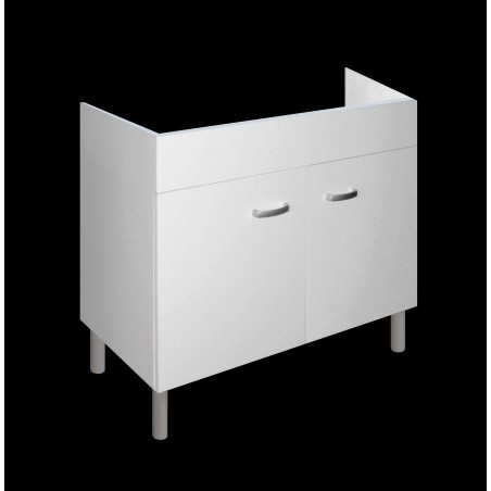 Under-sink kitchen cabinet 80X50 in White wooden kit